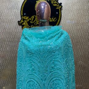 BLUE BEADED LUXURY LACE