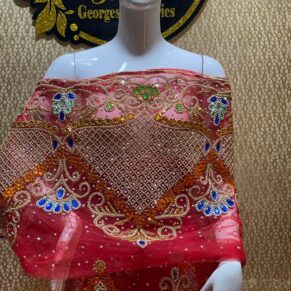 RED VIP SILK ON GEORGE
