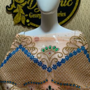 LIGHT CORAL VIP SILK ON GEORGE NET