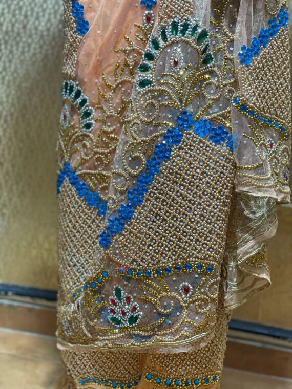 LIGHT CORAL VIP SILK ON GEORGE NET