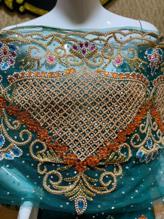 GREEN VIP SILK ON NET GEORGE