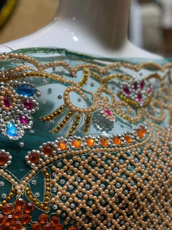 GREEN VIP SILK ON NET GEORGE